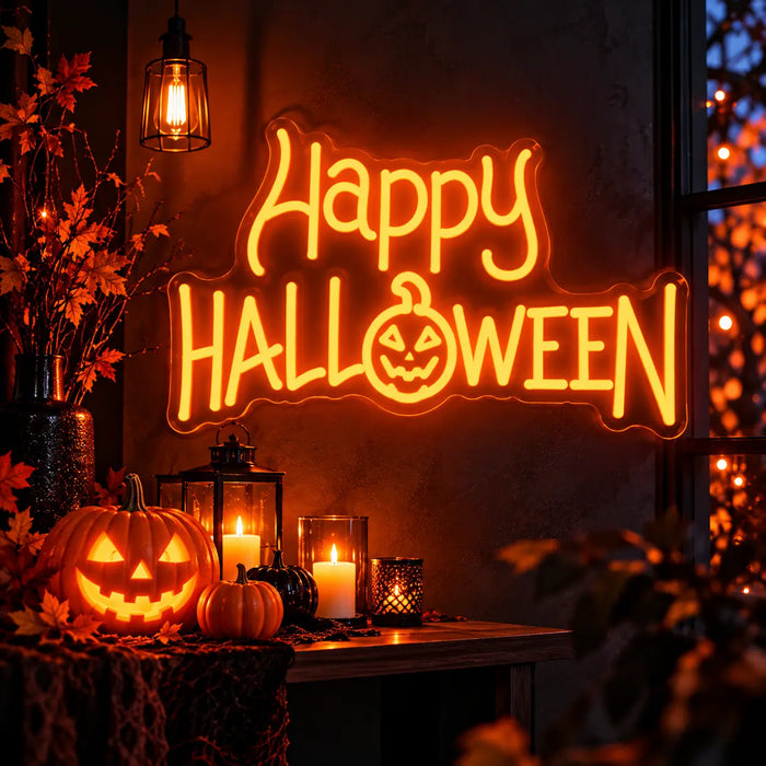 Happy Halloween Neon Sign 🎃