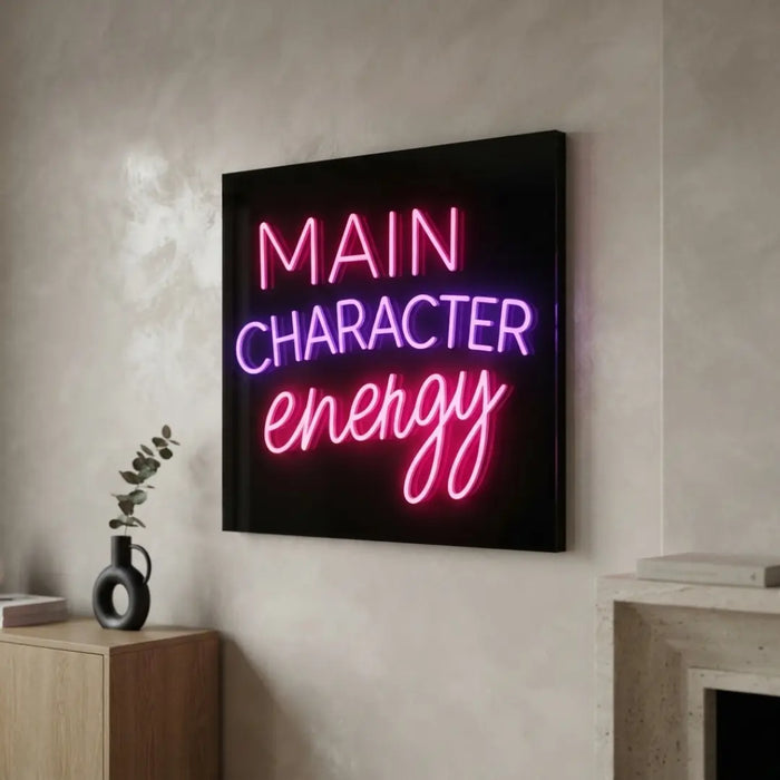 Main Character Energy Neon Sign