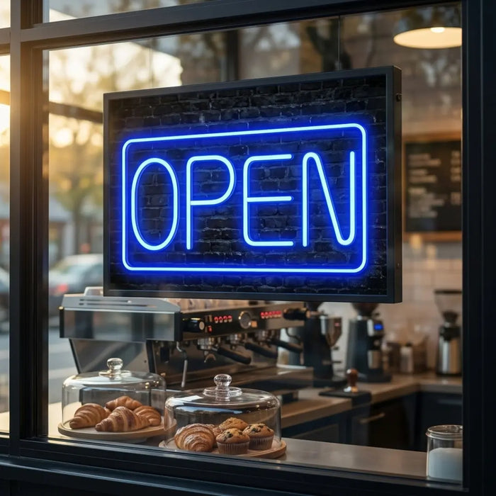 Open Neon Sign