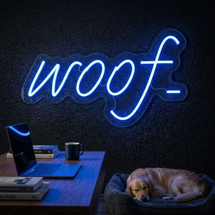 Woof Neon Sign